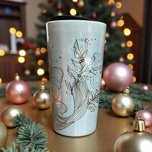 Starbucks Holiday 2023 Blue Siren Ceramic Tumbler Limited Edition EUC